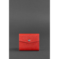 Женский кожаный кошелек 2.1 красный Saffiano