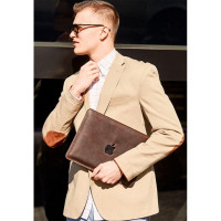 Кожаный чехол для MacBook Air/Pro 13'' Темно-коричневый