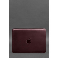 Кожаный чехол для MacBook Air/Pro 13'' Бордовый