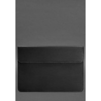 Кожаный чехол-конверт на магнитах для MacBook Pro 15-16'' Черный